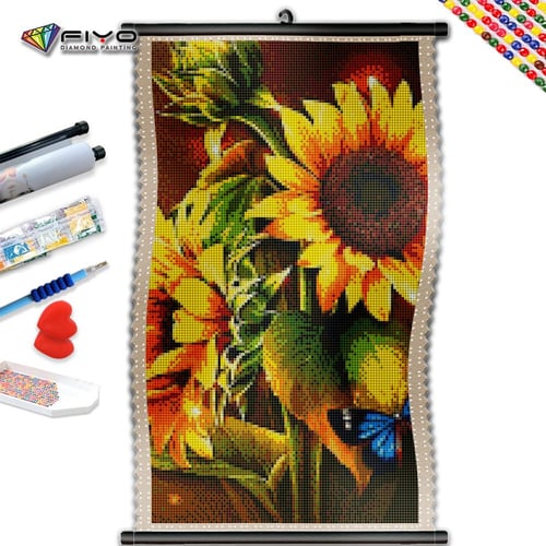 Diamond Art Painting Mosaic Sunflower Moon Scenery Full Square