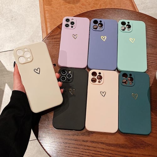 Shockproof Cute Heart TPU Case Cover For iPhone 15 14 13 12 11 Pro Max X XS  XR 8