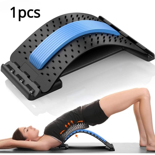 Back Stretcher Magnetotherapy Multi-Level Adjustable Massager Waist Neck  Fitness Lumbar Cervical Spine Support Pain Relief - buy Back Stretcher