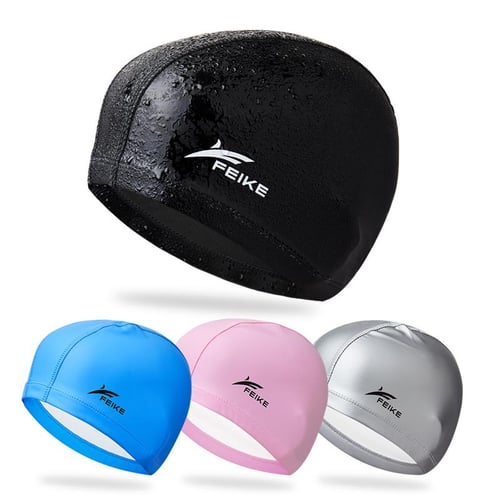 Adults Swimming Caps Men Women Long Hair Waterproof Swim Pool Cap