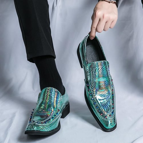 Turquoise dress hot sale shoes mens