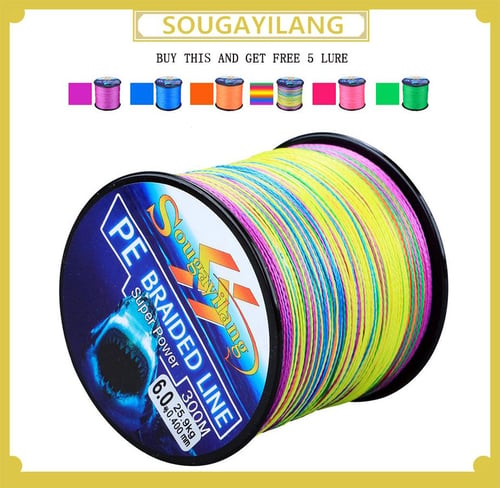 Fishing Line 4 Strands Braided Fishing Line Super Power 300m Fluorocarbon Fishing  Lines Durable Line - buy Fishing Line 4 Strands Braided Fishing Line Super  Power 300m Fluorocarbon Fishing Lines Durable Line