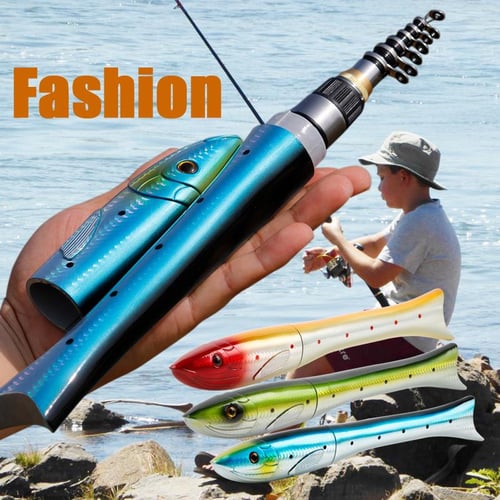 Sougayilang 1.6M Fish Fishing Rod Portable - Telescopic Super Hard