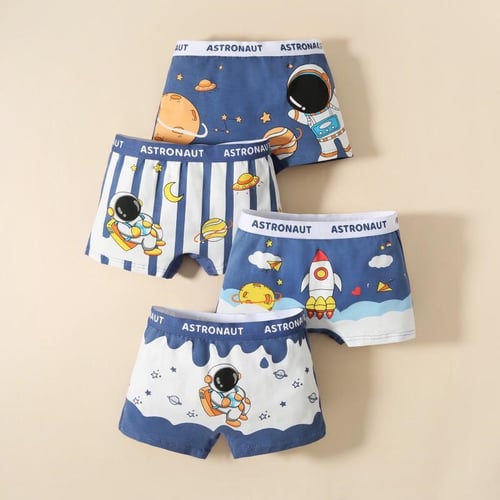 4Pcs/lot Girls Underwear Cartoon Briefs Soft Children Cotton Modal Cute  Printing Panties Kids Boxers Short Underpants 2T-10T