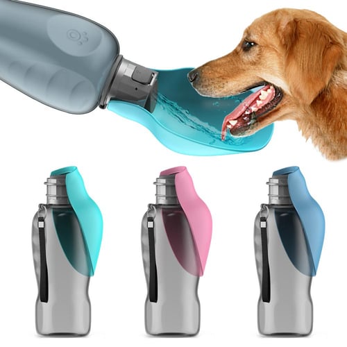 800ml Portable Dog Water Bottle For Pet Outdoor Travel Hiking