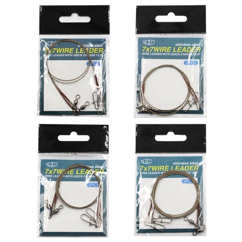 Fishing Leader Wires - 5Pcs Anti-Bite Stainless Steel Wire Leader