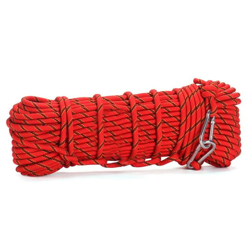 Safety Rope Rock Climbing Rope 10mm Polyester Red/Bule Static