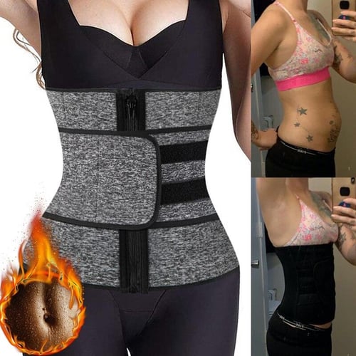 Faja Women Latex Boned Waist Trainer Cincher Tummy Shaper Control Trimmer  Belt
