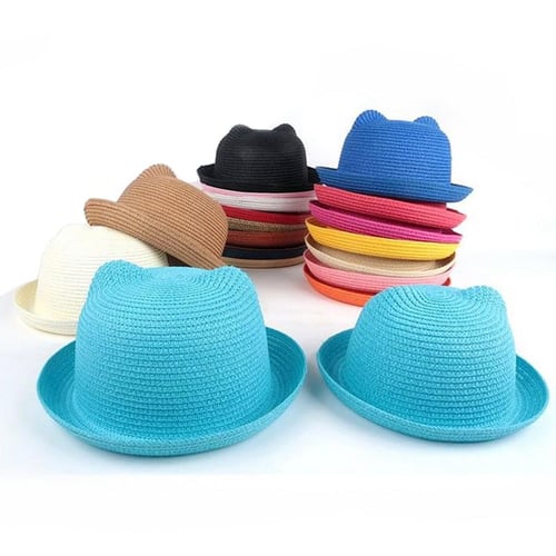 Kids straw store hats to decorate