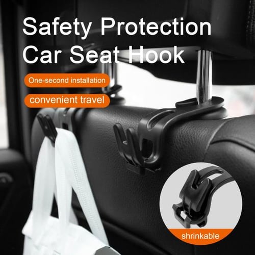 2pcs Car Seat Back Hooks, Universal Vehicle Seat Hook Hanger, Car Interior  Accessories, Hidden Multifunctional Organizer, Car Back Seat Hooks
