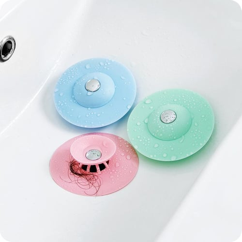 Drain Stopper Pop-Up Bounce Core Basin Filter Plug Valve Hair Catcher  Shower Sink Strainer Bathtub Stopper Bathroom Drains Cover