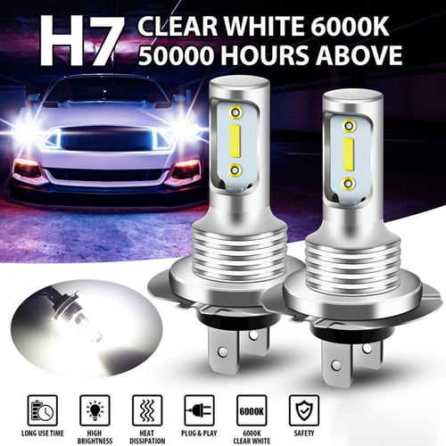 55W H7 Car LED Headlights Bulbs 26000LM DRL Driving Auto Conversion Lamp Kit