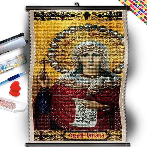 Religion Diamond Mosaic Crucifix  Diamond Embroidery Rhinestones