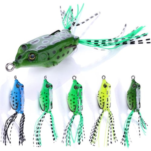 5PCS Topwater Mouse Lure Bass Trout Fishing Lures. Tackle Box for