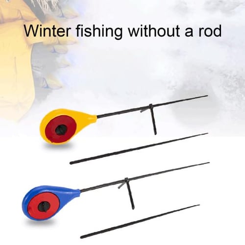 MUQZI Sports Accessory Winter Portable Lightweight Ice Fishing Rods Outdoor  Fish Tool with Bracket - buy MUQZI Sports Accessory Winter Portable