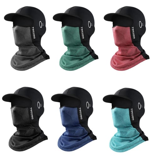 2pcs Outdoor Sun Protection Full Face Mask With Uv Protection Hat