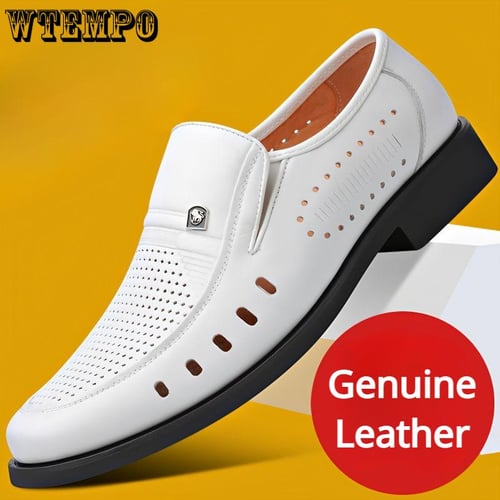 Soft leather hot sale summer shoes