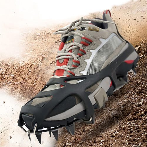 18 Spikes Traction Cleats Women Men Anti-slip Ice Snow Grips with