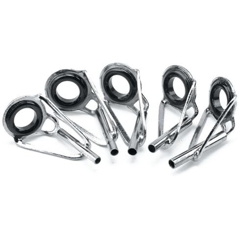 8pcs Stainless Steel Fishing Rod Tip Ring Eye Guide with Ring