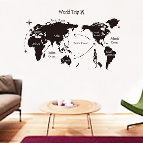 World Famous Attractions Wall Sticker Removable Wall Art Stickers Vinyl Decals 