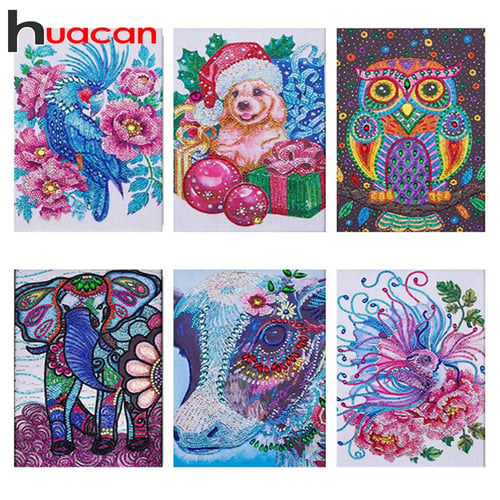 Huacan Diamond Art Painting Bird Flower Full Square Round Embroidery Mosaic  Animal Home Decor - AliExpress