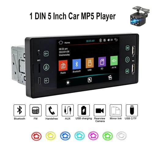 Cheap Hikity Android 8.1 Car Radio Retractable GPS Wifi Autoradio 1 Din 7''  Touch Screen Car Multimedia MP5 Player Support Camera