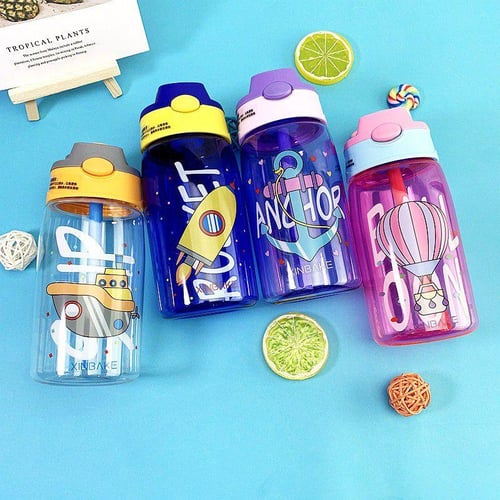 Portable Kids No Spill Choke Water Bottle Cup Adapter with Tube Drinking  Straw for Baby Drink