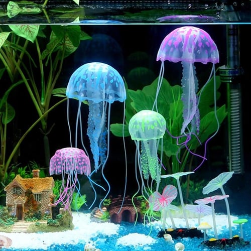 Fluorescent Jellyfish Fish Tank Decoration Authentic Simulation Trumpet Goldfish  Decor - buy Fluorescent Jellyfish Fish Tank Decoration Authentic Simulation  Trumpet Goldfish Decor: prices, reviews
