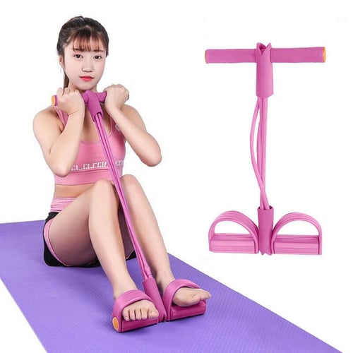 Fitness Gym Set With Latex Pedal Exerciser, Sit Up Pull Rope