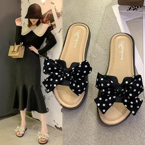  Ladies Summer Fashion Color Flat Comfortable Breathable Going  Out To The Beach Square Head Non Womens Designer Sandals | Flats
