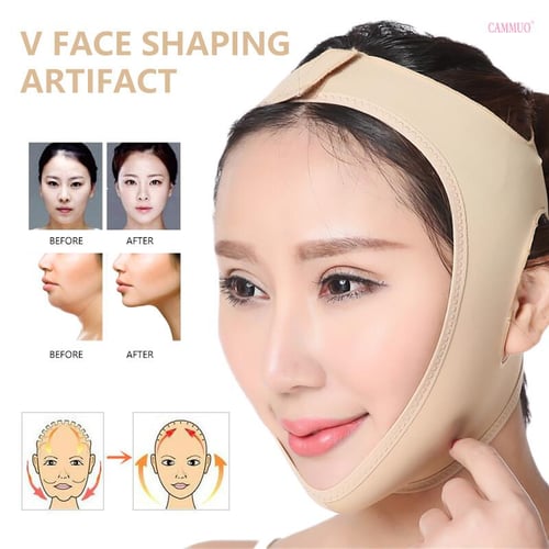 Women V Elastic Adjustable Face Bandage Shaper Double Chin