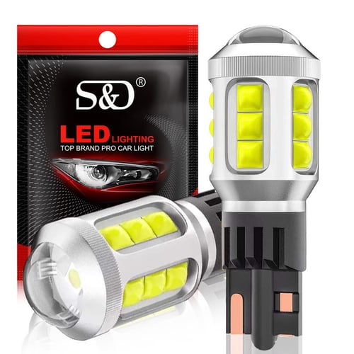 2PCS T15 W16W 921 912 LED Bulbs Canbus No Error HD Len Lamp High Power  16SMD 3030 Super Bright 4000LM Replace For Car Backup Reverse Light White  6500K
