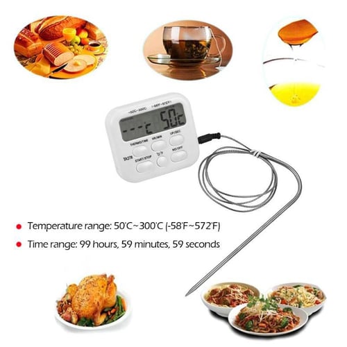 Digital Meat Thermometer Cooking Food Kitchen BBQ Probe Water Milk Oil  Liquid Oven Digital Temperature Sensor Meter Thermometer