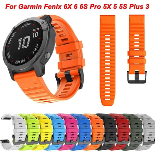 26 22 20MM Silicone Watch Band Straps For Garmin Fenix 6X 6 6S Pro