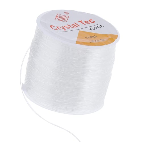1 Roll Clear Elastic Thread Jewelry Making Cord Accessories 100 Meters 0.5mm  - buy 1 Roll Clear Elastic Thread Jewelry Making Cord Accessories 100 Meters  0.5mm: prices, reviews