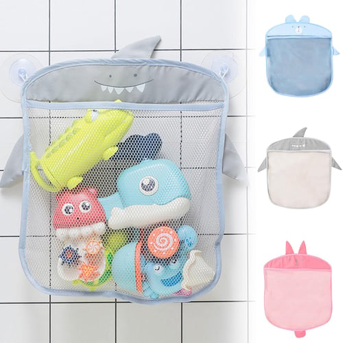 Baby Bath Toys Mesh Toy Storage Bag Powerful Suction Cup Bath Play