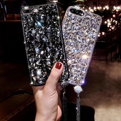 For Samsung Galaxy S23 S22 A32 A13 A53 5G S21 Ultra Case Glitter Diamond  Cover