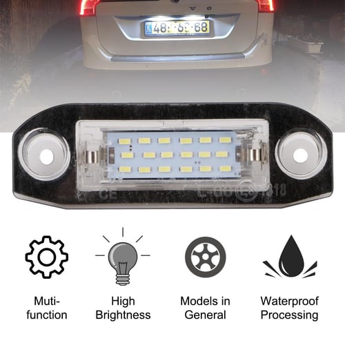 Car License Plate Number Lights Car-Styling For Volvo S80 XC90 S40