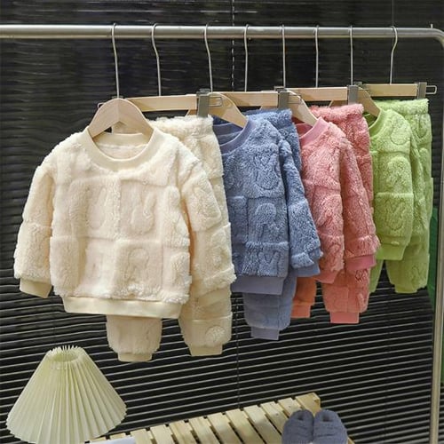 Boy And Girls Thermal Underwear Set Autumn And Winter Thick