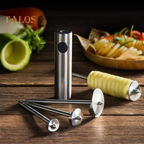 Electric Fruit Corer Spiralizer Scraping Scale Machine Stainless Steel  Multipurpose Drill With Handle Vegetable Kitchen Cutter