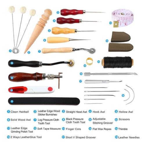 Sewing Awl Sewing Punching Kit Leather Sewing Kit Hand Stitching