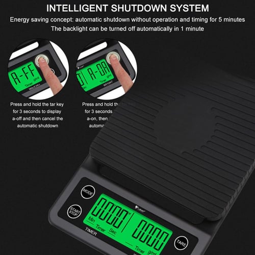 Electronic Digital Timer Kitchen Coffee Scale