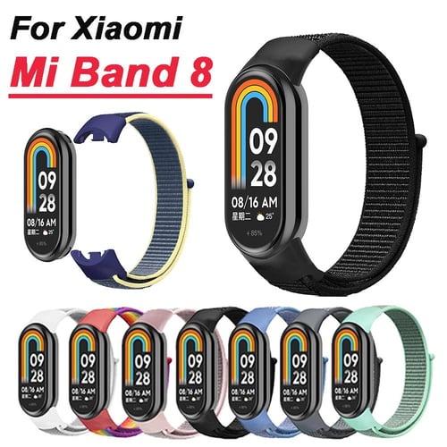Strap for Mi Band 8 7 Bracelet for Xiaomi Smart Band 8 NFC Global Version  Leather Watch Band For Mi 8 Wristband Miband 8 Correa