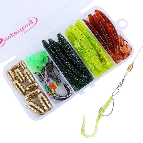 301PCS Fishing Lures Tackle Box Bass Fishing Baits Including Kit For Lures  Hooks Line Cutter Jig Head For Bass Trout Salmon