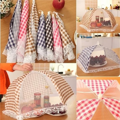 Foldable Food Mesh Cover Fly Anti Mosquito Pop-up Food Cover