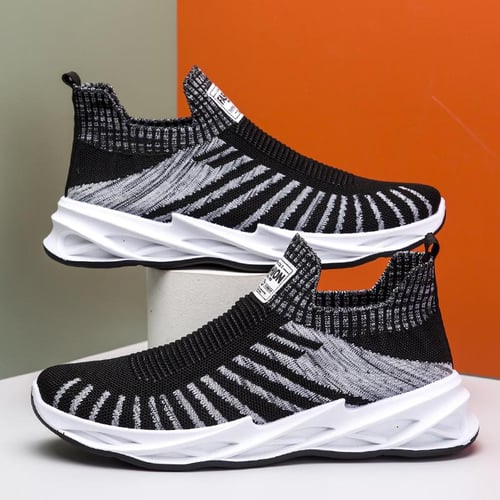 Casual Tennis Shoes Men's Outdoor Walking Athletic Running Slip on Sneakers  Gym