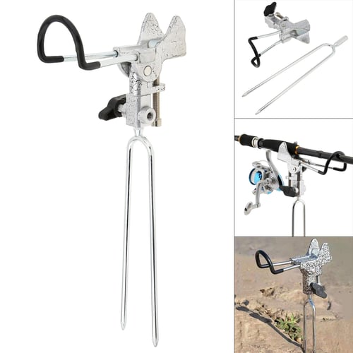 360 Degree Adjustable Full Metal Main Body Fishing Rod Holder for Bank  Fishing Ground Support with Luminous Non-slip Mat - buy 360 Degree  Adjustable Full Metal Main Body Fishing Rod Holder for
