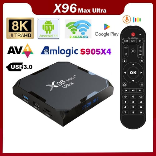 Amlogic S905X4 Android 11.0 TV Box 4GB 128GB 1000M Dual Wifi 4K 60fps AV1  Google Player  Media Player 32GB 64GB