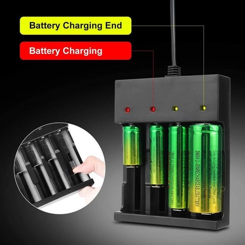 18650 Battery Charger Universal Smart 18650 Charger with LED Indicator for  3.7V Lithium ion Battery 18650 21700 26650 18500 16650 14500 Rechargeable