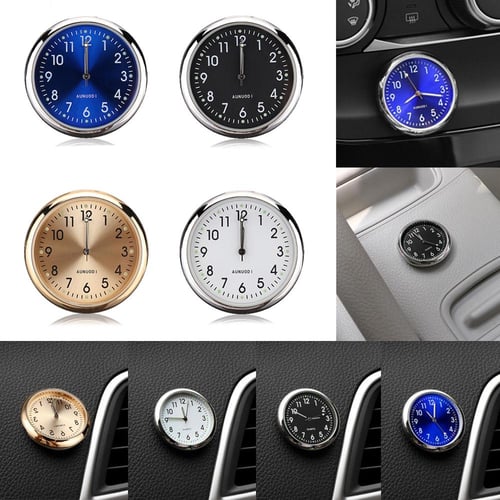 Luminous Thermometer Hygrometer Car Clock Ornament Noctilucent Watch